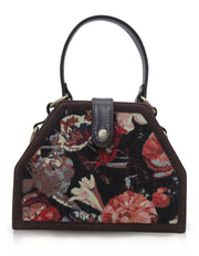 Floral trapezium sling bag