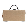 Image of Pichwai Hand Embroidered Clutch Bag (jute bag) back side