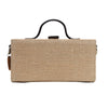 Image of Baagecha hand embroidered natural jute clutch bag