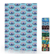 Blue evil eye printed diary