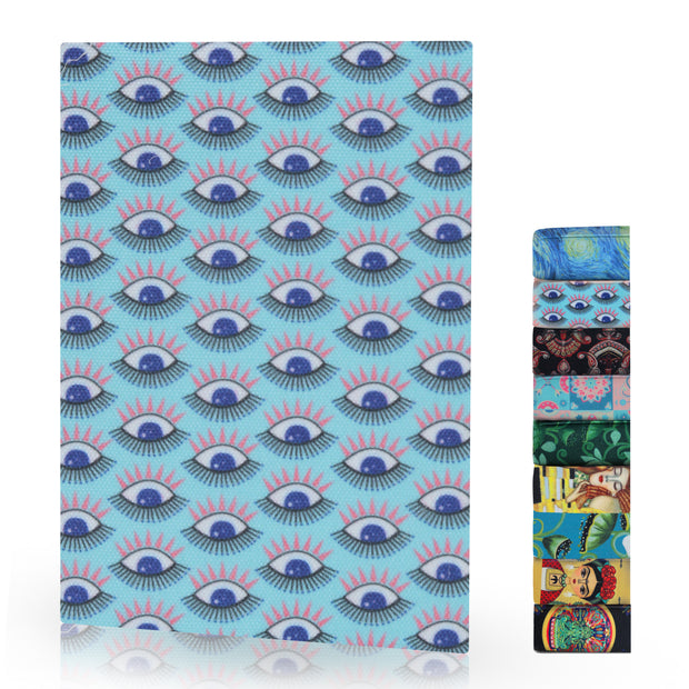 Blue evil eye printed diary