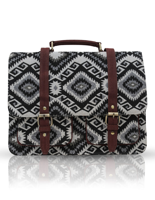 Checkerboard Printed Laptop bag