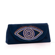 Evil Eye Blue Hand Embroidered Sunglasses Cover