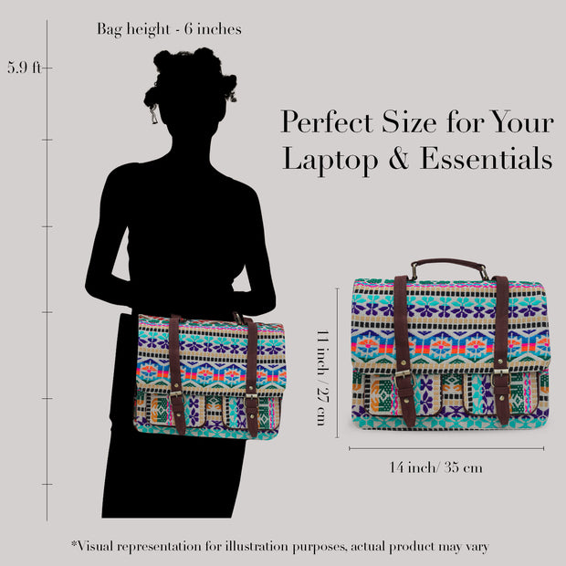 polychromatic Printed Laptop bag