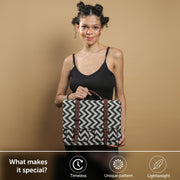 Zig Zag Printed Laptop bag