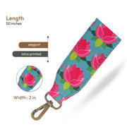 Lotus Printed Bag Strap