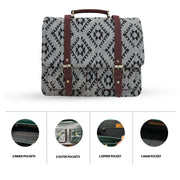 Monochrome Printed Laptop bag