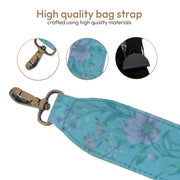 Blue Floral Bag straps