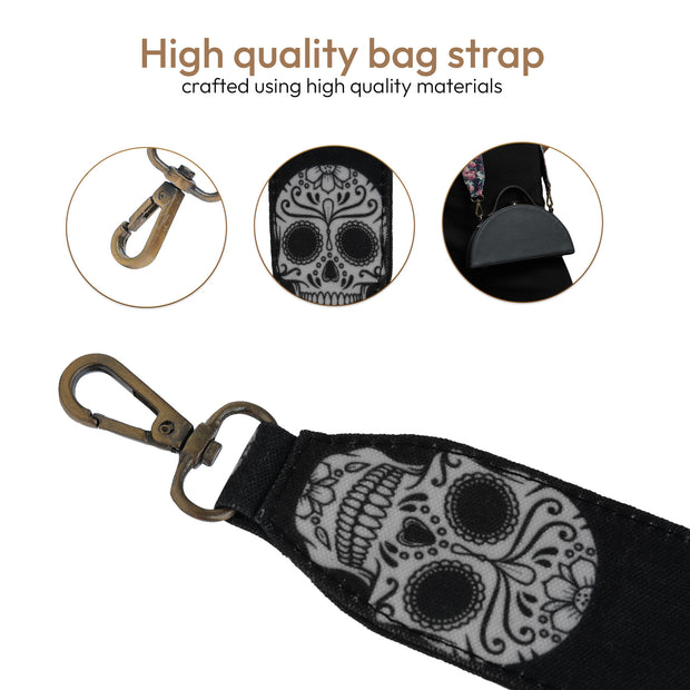 Skull Printed Bag Strap