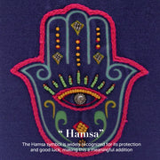 Hamsa hand embroidered diary