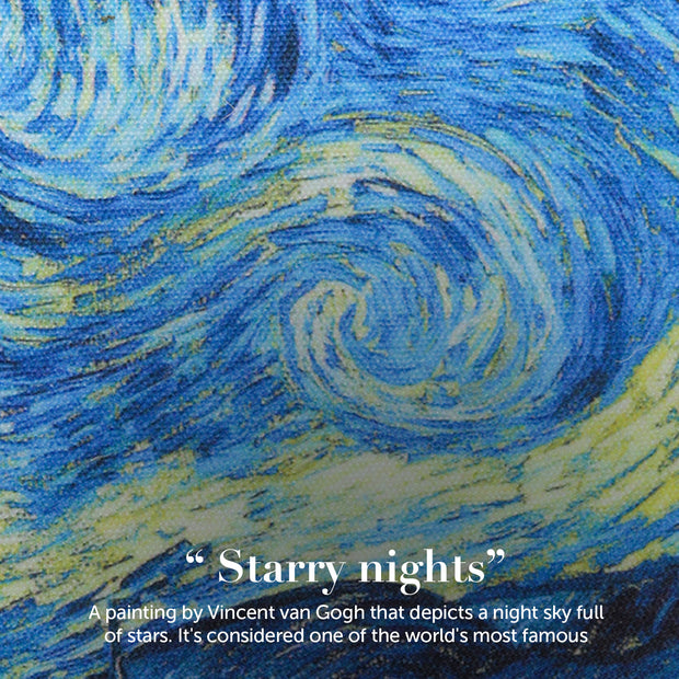 Starry night hand embroidered reusable diary