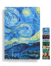 Starry night hand embroidered reusable diary