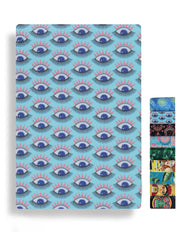 Blue evil eye printed diary