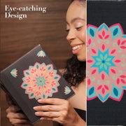 Mandala hand embroidered diary