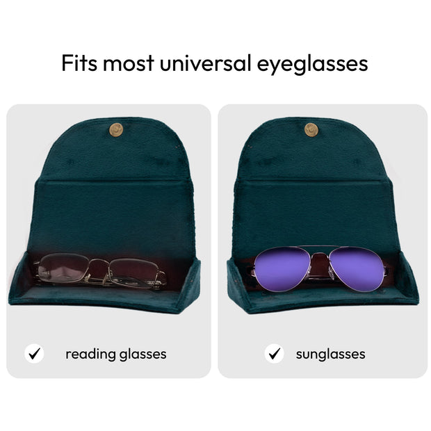 Floral olive sunglasses cover