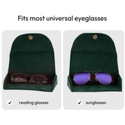 Floral olive sunglasses cover