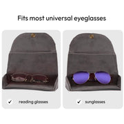 Hand embroidered grey sunglasses cover