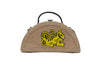 Image of Bengal Tiger Half Round Embroidered Jute Bag by gonecase