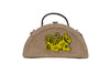 Image of Bengal Tiger Half Round Embroidered Jute Bag by gonecase