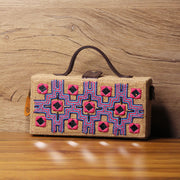 Chakori Hand Embroidered Clutch Jute Bag