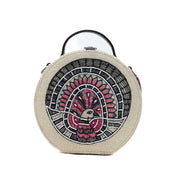 Get Madhubani Beads Embroidered Sling Round Jute Bag from Gonecase store 