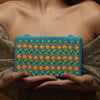 Image of Baagecha Designer Hand Embroidered Wedding Belt Bag For Women