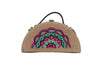 Image of Mandala Half Round Embroidered Jute Bag made by gonecase
