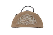 purchase Mandala Half Round Embroidered Jute Bag from gonecase