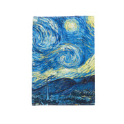 Starry night hand embroidered reusable diary