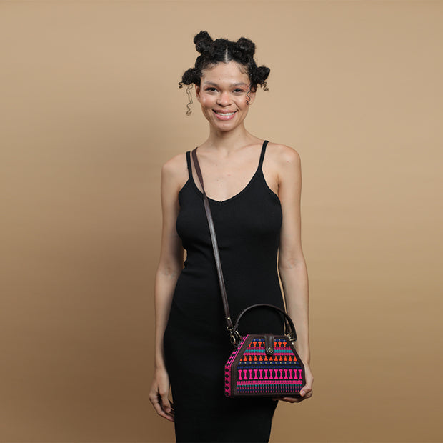 Tribal trapez sling bag by gonecase