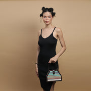 Cotton jacquard trapeze sling bag order now : www.gonecase.in