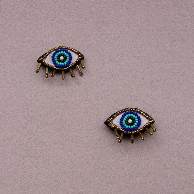 Evil Eye Stud Handcrafted Earring