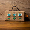 Image of Sunflower Hand Embroidered Clutch Bag by gonecase