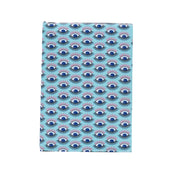 Blue evil eye printed diary