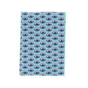 Blue evil eye printed diary