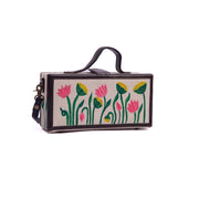 Pichwai women hand painted crossbody clutch bag for women