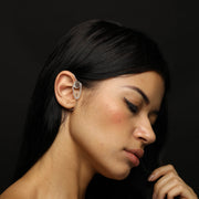 Handcrafted sterling silver earcuff