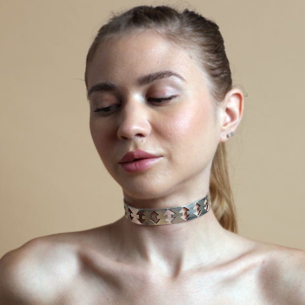 Order online Aztec Sterling Silver Choker- gonecase.in