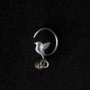 Order online bird silver nose pin - gonecase.in