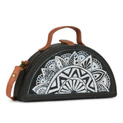 Order online Mandala Black & White Half Round Bag- gonecase.in