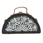 Order online Mandala Black & White Half Round Bag- gonecase.in