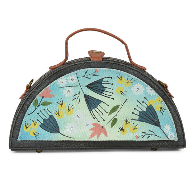 Order online Floral Half Round Hand Painted Random floral bag- gonecase.in