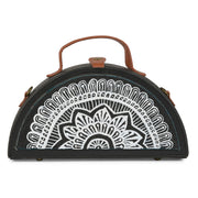 Order online Mandala Black & White Half Round Bag- gonecase.in