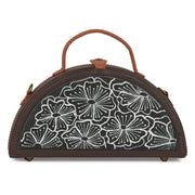 order online Detailed flower Half Round Bag- gonecase.in