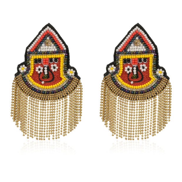 Jagganath Embroidered Earring