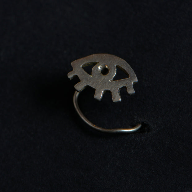 Order Online Evil Eye Sterling Silver Nose Pin- gonecase.in