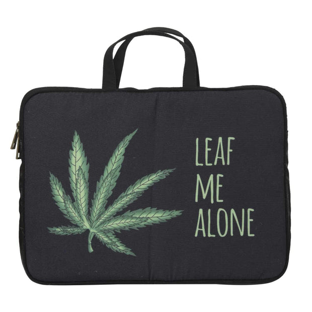 Leaf Me Alone Laptop Sleeve ,, gonecasestore - gonecasestore