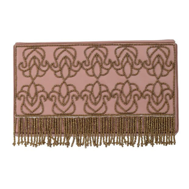 Order online Mutiyaar Nude Antique Hand Embroidered Belt Bag- gonecase.in