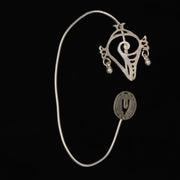 Shankh sterling silver earcuff