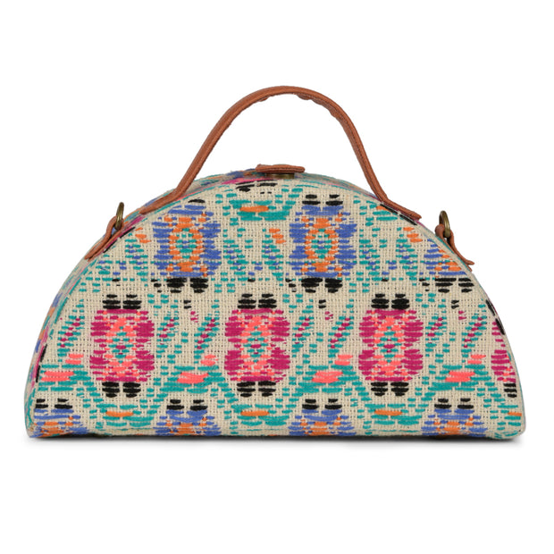 Order Online Floral Pattern Half Round Bag- gonecase.in